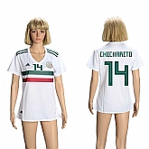 Women Mexico 14 CHICHARITO Away 2018 FIFA World Cup Soccer Jersey,baseball caps,new era cap wholesale,wholesale hats